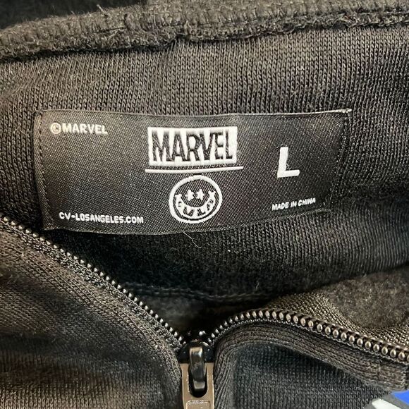 Marvel Venom Zip Up Hoodie - Black- NWT- Men Large - Picture 4 of 6